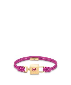 Donna Louis Vuitton Bracciali | Bracciale Lv Padlock Rosa