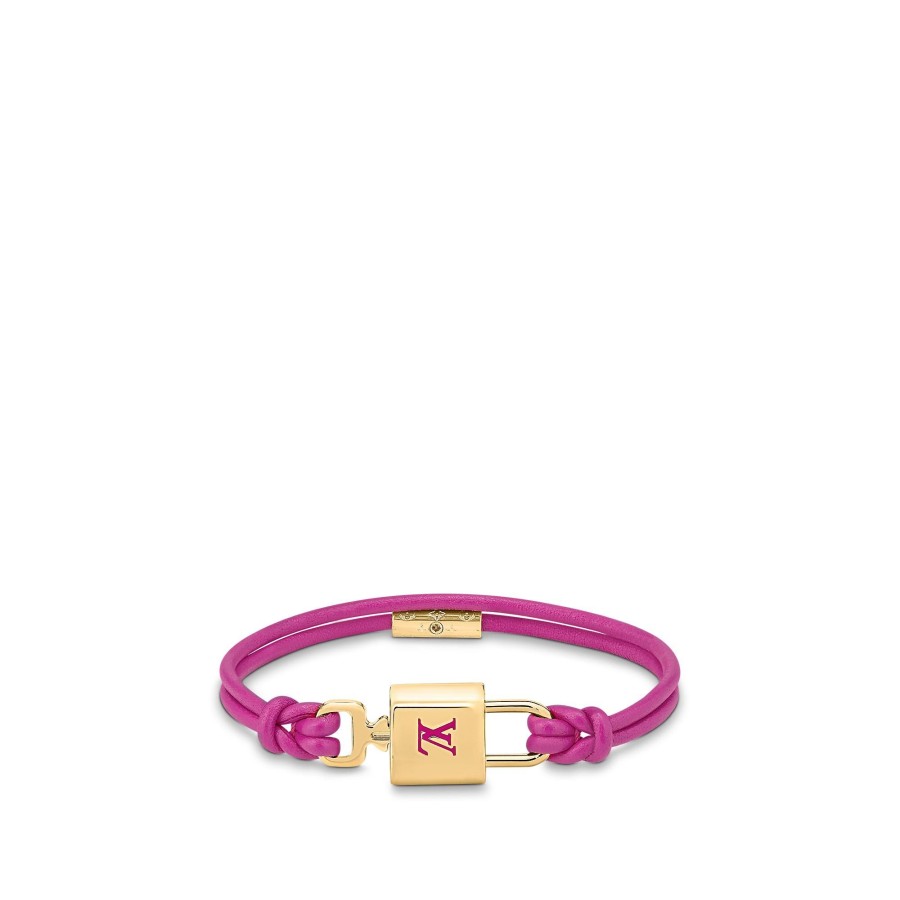 Donna Louis Vuitton Bracciali | Bracciale Lv Padlock Rosa