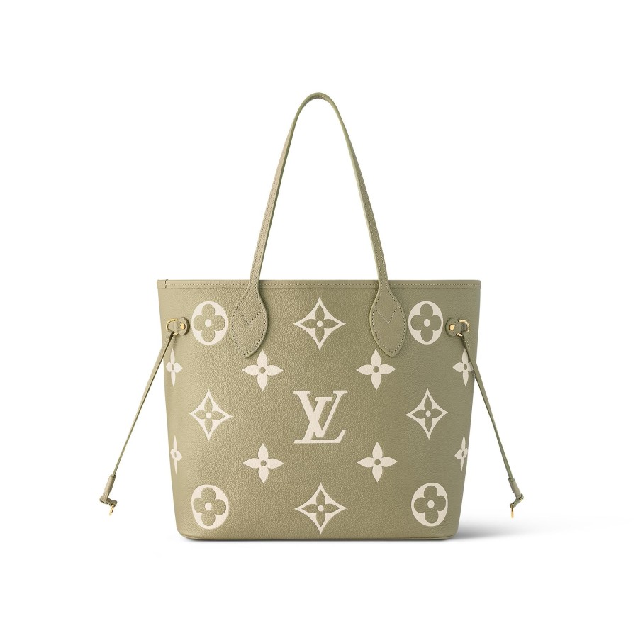 Donna Louis Vuitton Selezione Di Borse In Pelle | Neverfull Mm Verde Kaki Crema