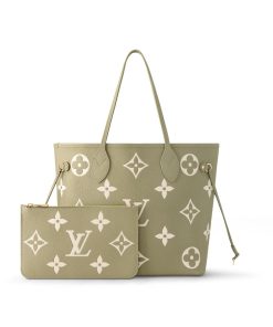 Donna Louis Vuitton Selezione Di Borse In Pelle | Neverfull Mm Verde Kaki Crema