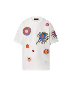 Uomo Louis Vuitton T-Shirt E Polo | Lv X Yk T-Shirt Con Motivo Faces Ricamato