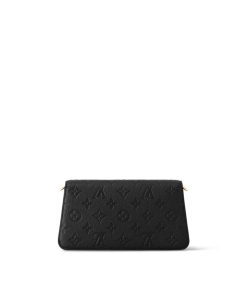 Donna Louis Vuitton Mini Bags | Portafoglio Con Catenella Metis Nero