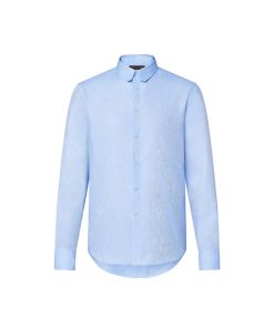 Uomo Louis Vuitton Camicie | Camicia A Righe Con Motivo Monogram Constellation