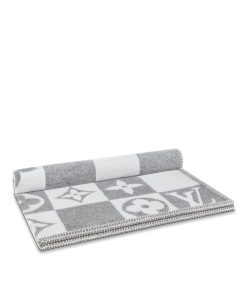 Donna Louis Vuitton Accessori Per La Casa | Coperta Lv Checkmate Grigio