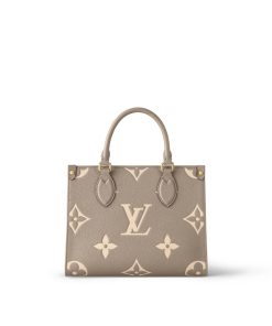 Donna Louis Vuitton Selezione Di Borse In Pelle | Borsa Onthego Pm Tourterelle/Creme