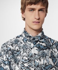 Uomo Louis Vuitton Camicie | Camicia Con Motivo Thistle E Colletto Annodato