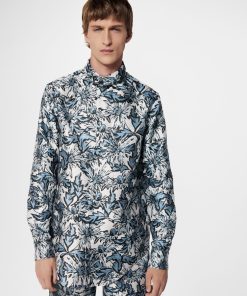 Uomo Louis Vuitton Camicie | Camicia Con Motivo Thistle E Colletto Annodato