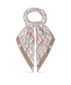 Donna Louis Vuitton Foulard In Seta E Bandeaux | Foulard Lv Details 90 Rose