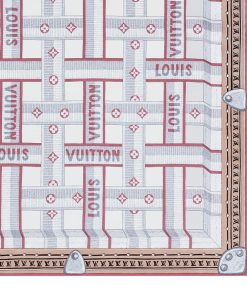 Donna Louis Vuitton Foulard In Seta E Bandeaux | Foulard Lv Details 90 Rose