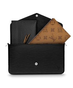 Donna Louis Vuitton Portafogli Con Catenella E Tracolla | Pochette Felicie Nero