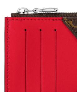 Donna Louis Vuitton Portacarte E Portachiavi | Portamonete E Porta Carte Di Credito Rosso