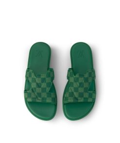 Uomo Louis Vuitton Sandali | Mule Lv Oasis Verde