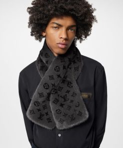 Uomo Louis Vuitton Sciarpe | Sciarpa Di Pelliccia Monogram Reverse