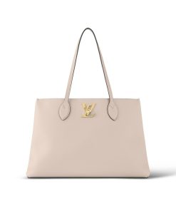 Donna Louis Vuitton Selezione Di Borse In Pelle | Borsa Lockme Shopper Greige