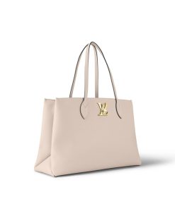 Donna Louis Vuitton Selezione Di Borse In Pelle | Borsa Lockme Shopper Greige