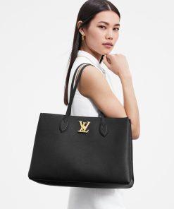 Donna Louis Vuitton Totes | Borsa Lockme Shopper Nero