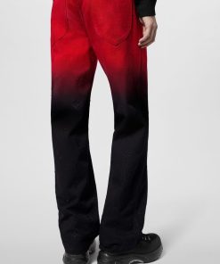 Uomo Louis Vuitton Pantaloni | Pantaloni In Denim Ricamati