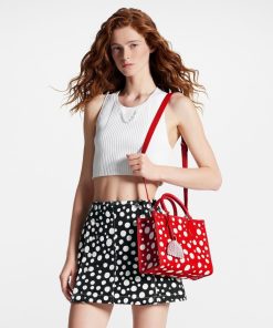 Donna Louis Vuitton Totes | Lv X Yk Borsa Onthego Pm Rouge Blanc