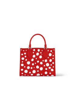 Donna Louis Vuitton Totes | Lv X Yk Borsa Onthego Pm Rouge Blanc