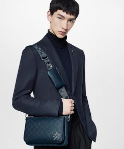 Uomo Louis Vuitton Collezione Damier | Borsa Messenger Trio