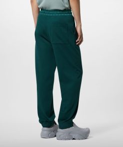 Uomo Louis Vuitton Pantaloni | Pantaloni Da Jogging In Cotone Pine Green