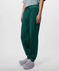 Uomo Louis Vuitton Pantaloni | Pantaloni Da Jogging In Cotone Pine Green