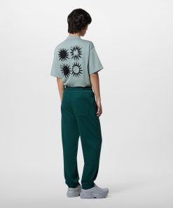 Uomo Louis Vuitton Pantaloni | Pantaloni Da Jogging In Cotone Pine Green