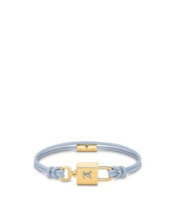 Donna Louis Vuitton Bracciali | Bracciale Lv Padlock Blu Tenue