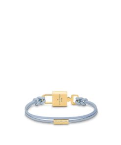 Donna Louis Vuitton Bracciali | Bracciale Lv Padlock Blu Tenue