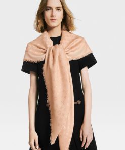 Donna Louis Vuitton Scialli E Stole | Scialle Monogram Classic Peach