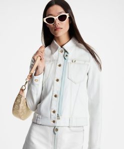 Donna Louis Vuitton Cappotti E Giacche | Giacca In Denim Sbiancato Con Zip