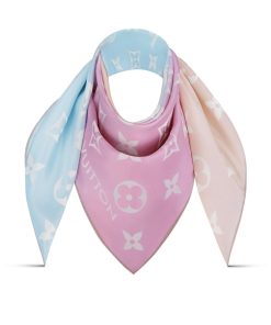 Donna Louis Vuitton Foulard In Seta E Bandeaux | Foulard Lv Aurora 90