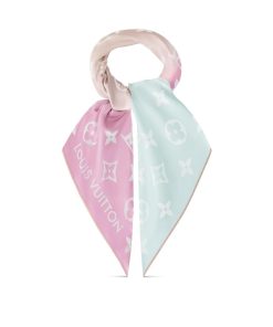 Donna Louis Vuitton Foulard In Seta E Bandeaux | Foulard Lv Aurora 90