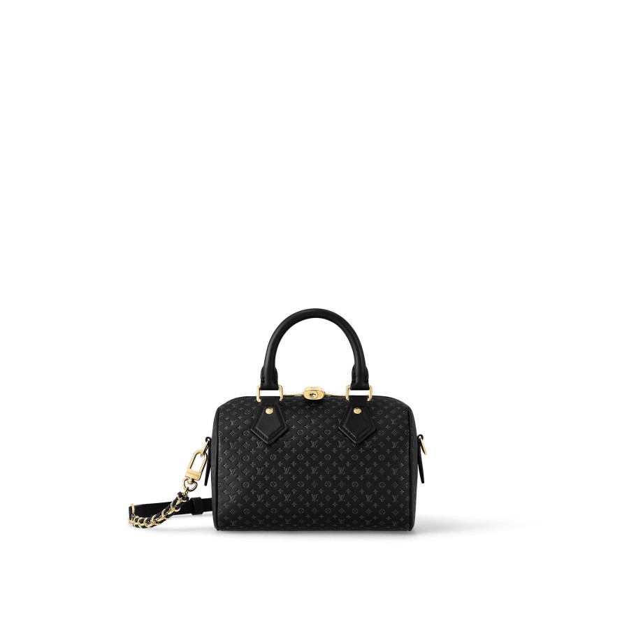 Donna Louis Vuitton Borse Con Catenella E Clutches | Speedy Bandouliere 20 Nero