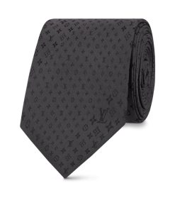 Uomo Louis Vuitton Cravatte E Fazzoletti Da Taschino | Cravatta Mixed Monogram Nero