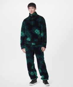 Uomo Louis Vuitton Pantaloni | Pantaloni Da Jogging In Pile Con Motivo Monogram Camo