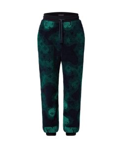 Uomo Louis Vuitton Pantaloni | Pantaloni Da Jogging In Pile Con Motivo Monogram Camo