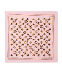 Donna Louis Vuitton Foulard In Seta E Bandeaux | Foulard Graphic Monogram 90