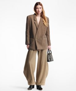 Donna Louis Vuitton Pantaloni | Pantaloni A Palloncino Con Motivo Effetto Chevron