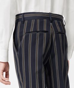 Uomo Louis Vuitton Pantaloni | Pantaloni A Sigaretta Con Motivo Di Catenelle