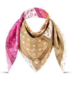 Donna Louis Vuitton Foulard In Seta E Bandeaux | Foulard Rising Confidential 70 Multicolore