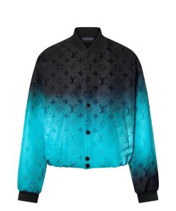 Uomo Louis Vuitton Capispalla E Cappotti | Bomber In Nylon Con Motivo Monogram Floccato