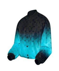 Uomo Louis Vuitton Capispalla E Cappotti | Bomber In Nylon Con Motivo Monogram Floccato