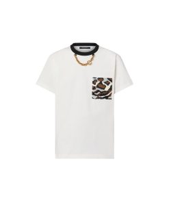 Donna Louis Vuitton Camicie E T-Shirt | T-Shirt Con Motivo Animalier In Paillettes