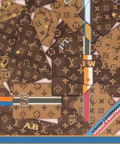 Donna Louis Vuitton Foulard In Seta E Bandeaux | Foulard Personally Lv 70 Marrone