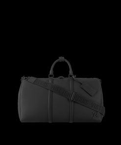 Uomo Louis Vuitton Borse Da Viaggio | Keepall Bandouliere 50 Nero