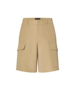 Uomo Louis Vuitton Pantaloni | Shorts Cargo In Tessuto Ripstop