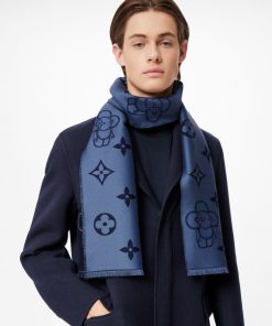 Uomo Louis Vuitton Sciarpe | Sciarpa Vivienne Blu Marine