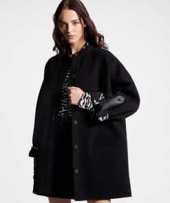 Donna Louis Vuitton Cappotti E Giacche | Cappotto Boxy Con Bottoni E Firma