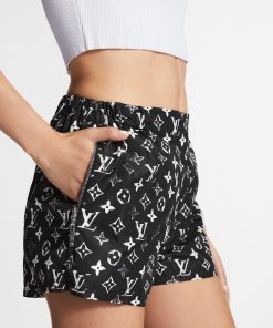 Donna Louis Vuitton Gonne E Shorts | Shorts Con Motivo Monogram